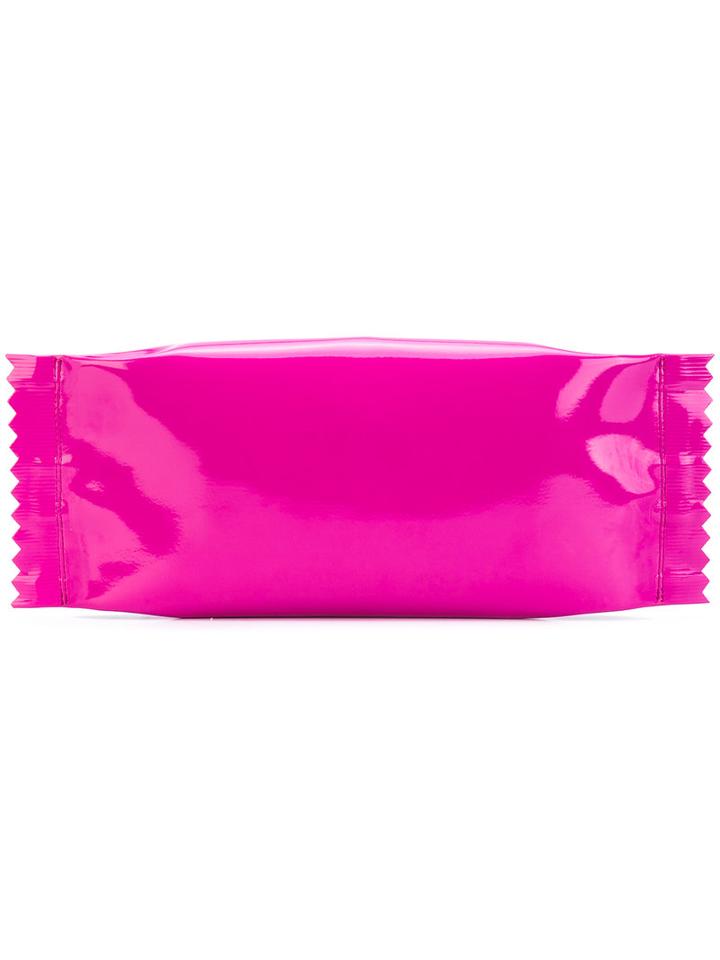 Mm6 Maison Margiela - Clutch Bag - Women - Polyester/polyurethane - One Size, Pink/purple, Polyester/polyurethane