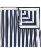 Fefè Striped Pocket Square - Blue