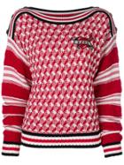 Karl Lagerfeld Applique Patch Jumper - Red