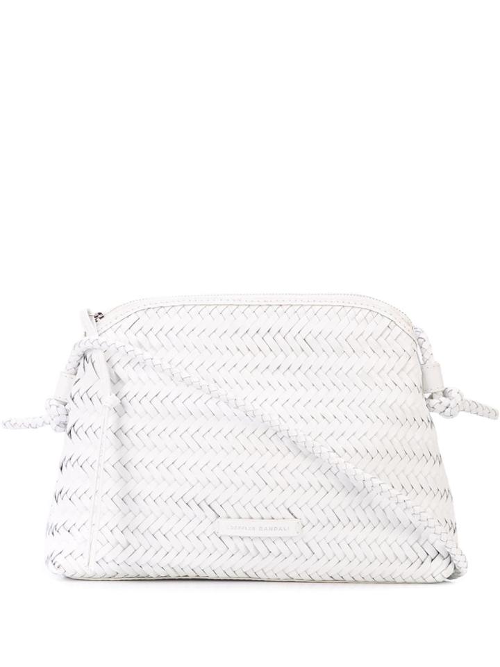 Loeffler Randall Woven Cross Body Bag - White