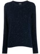 A.p.c. Knitted Flecked Jumper - Blue