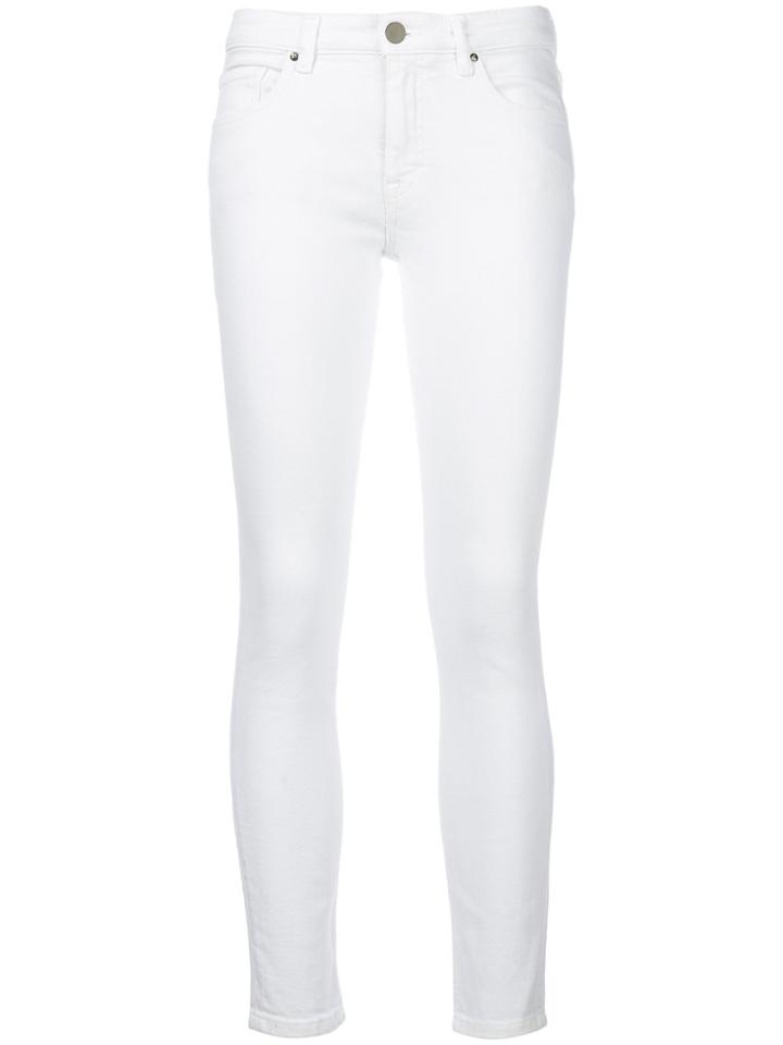 Victoria Victoria Beckham Ankle Grazer Skinny Jeans - White