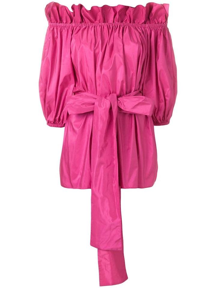 Stella Mccartney Off-the-shoulder Belted Blouse - Pink