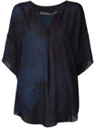 Raquel Allegra Printed V-neck Top