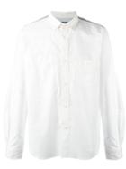 Junya Watanabe Comme Des Garçons Man Contrast Yoke Oxford Shirt, Men's, Size: Large, White, Cotton
