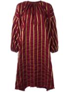 Uma Wang Striped Dress, Women's, Size: Medium, Red, Polyester/wool/viscose/polyamide