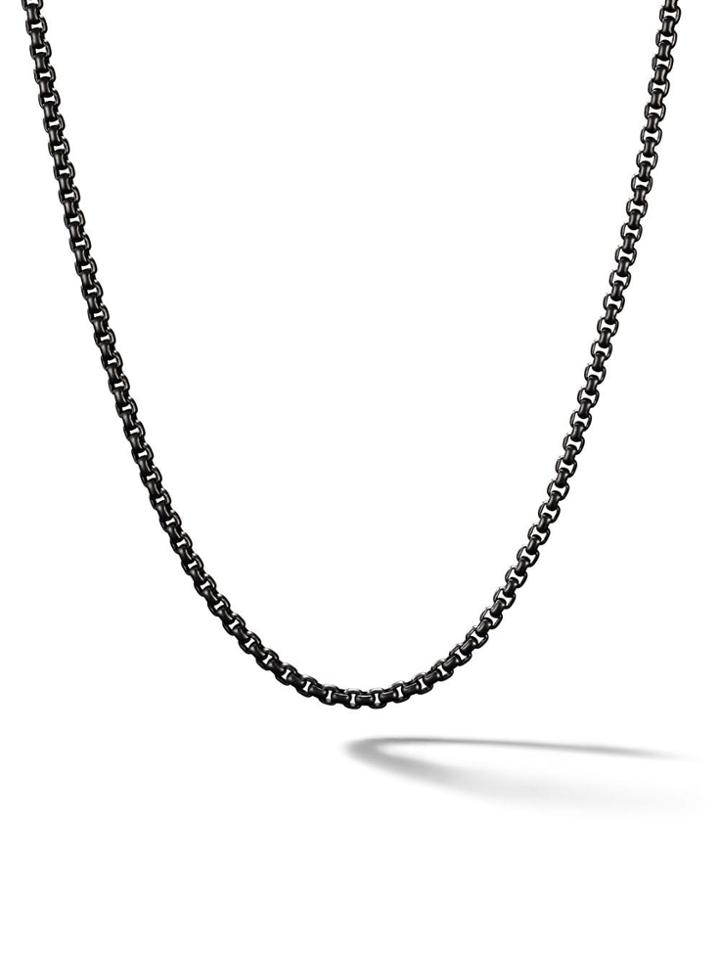 David Yurman Box Chain Necklace - Black
