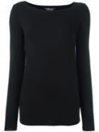 Majestic Filatures Long Sleeved T-shirt, Women's, Size: 4, Black, Spandex/elastane/viscose