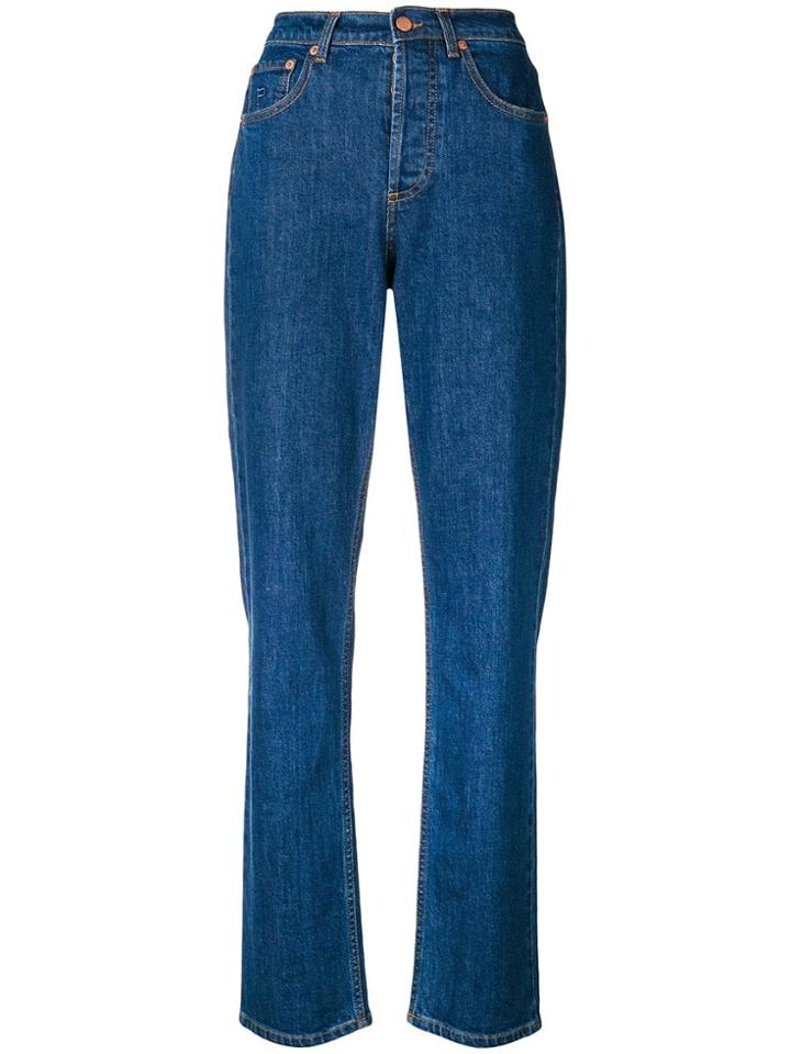 Philosophy Di Lorenzo Serafini High Waist Straight Jeans - Blue