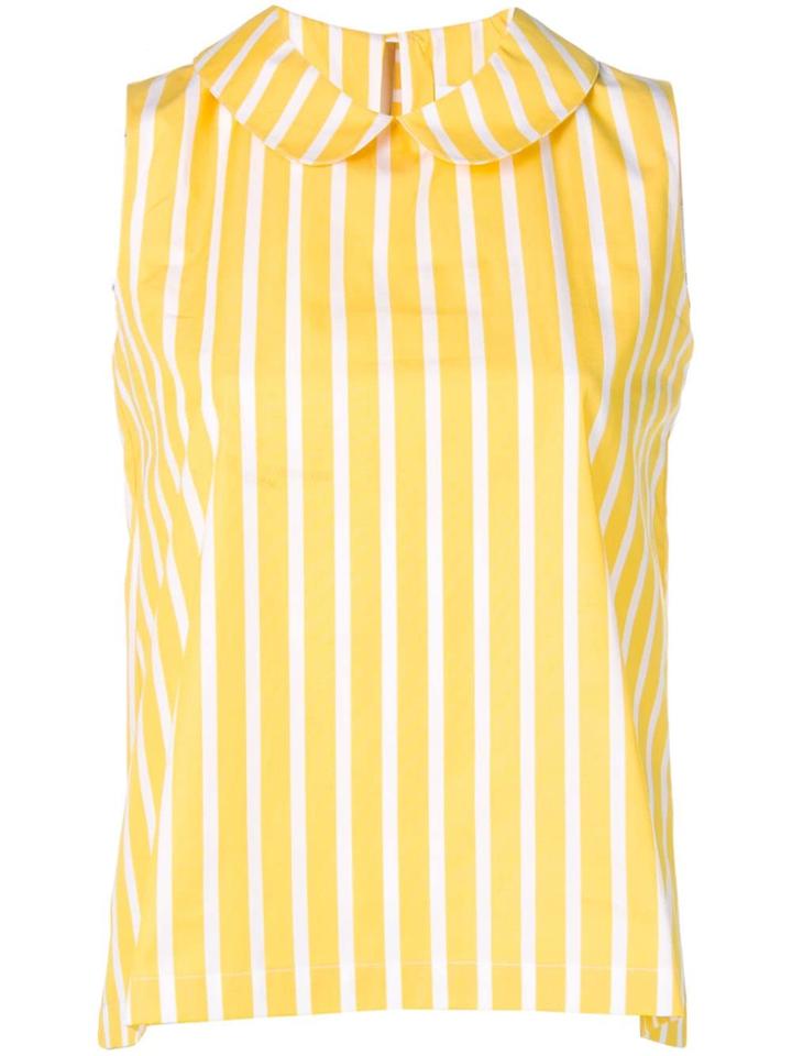 Société Anonyme Striped Sleeveless Top - Yellow