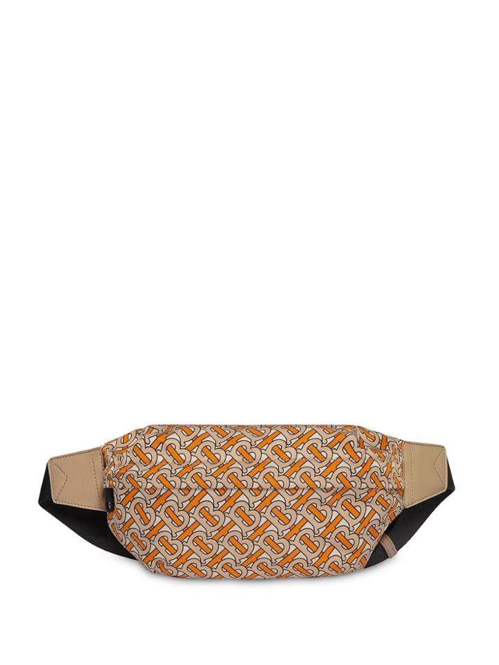 Burberry Medium Monogram Print Belt Bag - Orange