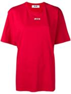 Msgm Oversized T-shirt - Red