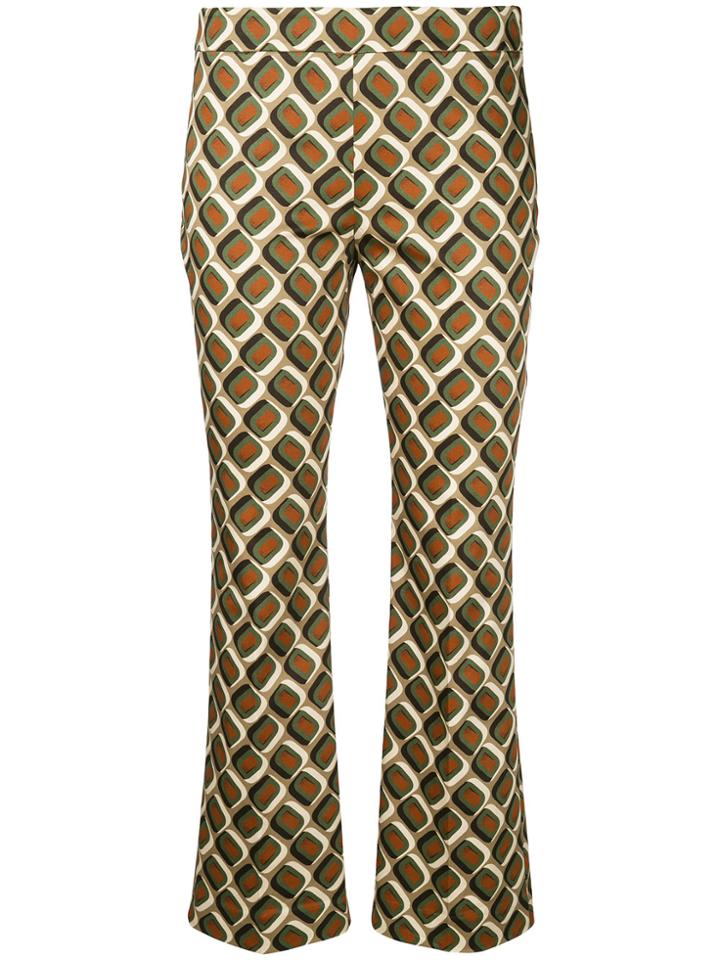 Incotex Patterned Tailored Trousers - Brown