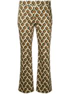 Incotex Patterned Tailored Trousers - Brown