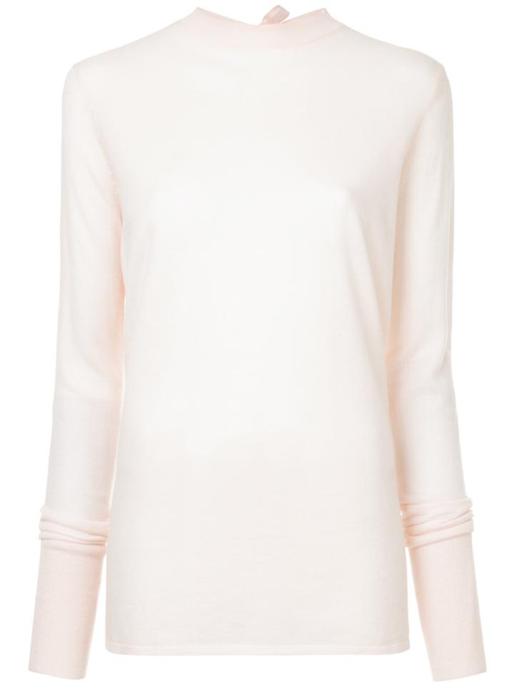 Dion Lee Loop Back Tie Jumper - Pink & Purple