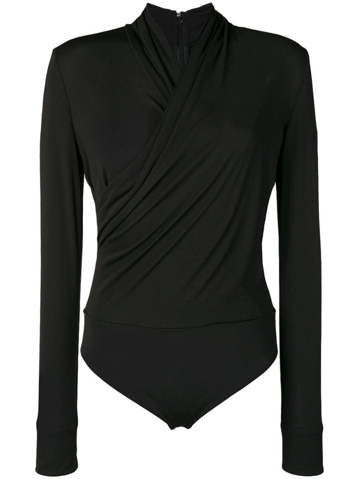 Versace Wrap Bodysuit - Black