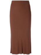 Osklen Knit Midi Skirt - Brown