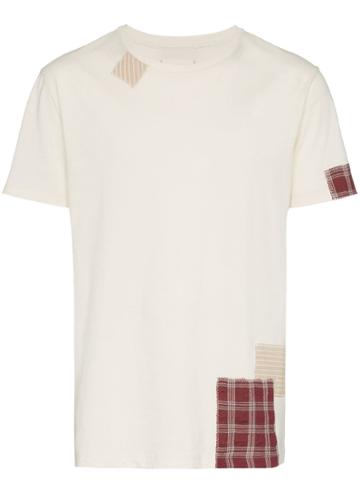 78 Stitches Contrast Patchwork T-shirt - White