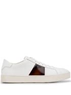 Santoni Contrast Stripe Sneakers - White