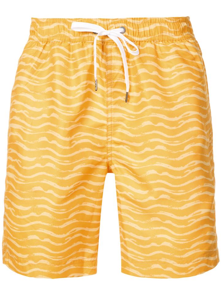 Onia Charles 7 Swim Trunks - Yellow & Orange