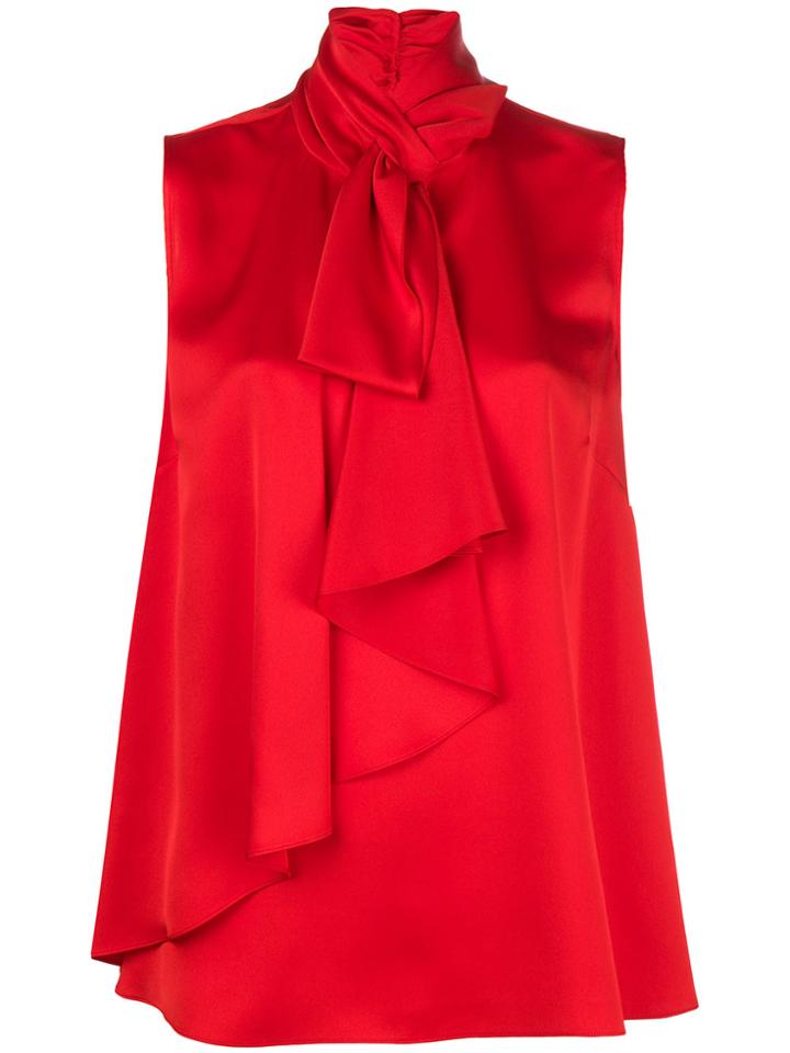Alexander Mcqueen Ruffled Top - Red