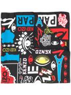 Kenzo Motif Printed Scarf - Multicolour