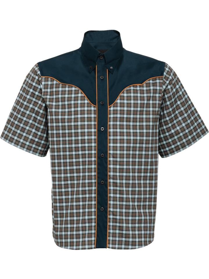 Prada Button Down Western Shirt - Blue