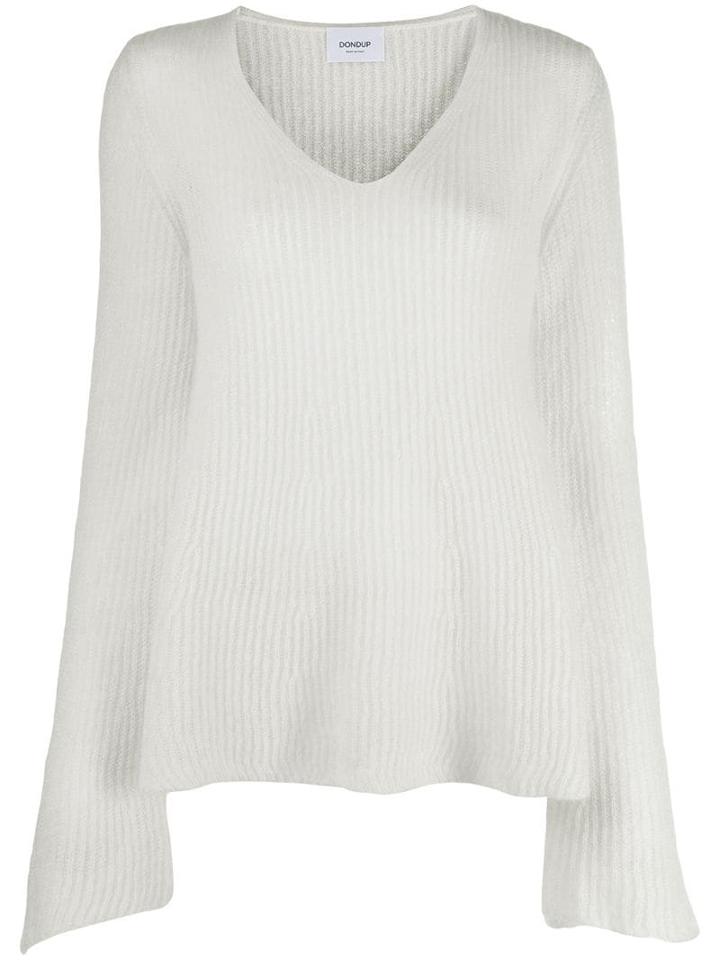 Dondup V-neck Jumper - White