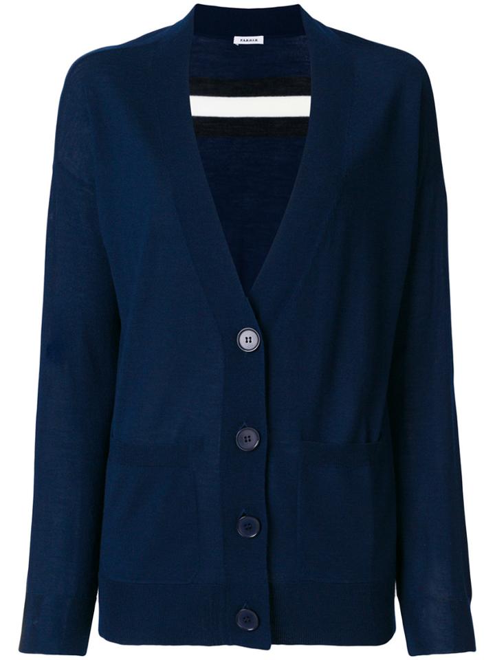 P.a.r.o.s.h. Deep-v Cardigan - Blue