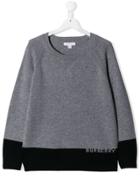 Burberry Kids Colourblock Logo Sweater - Grey