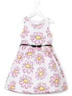 Monnalisa Flower Print Dress, Girl's, Size: 8 Yrs, White