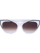 Thierry Lasry Cat Eye Sunglasses, Women's, White, Acetate/plastic