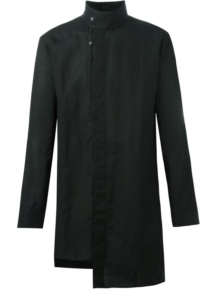 D.gnak Standing Collar Asymmetric Shirt