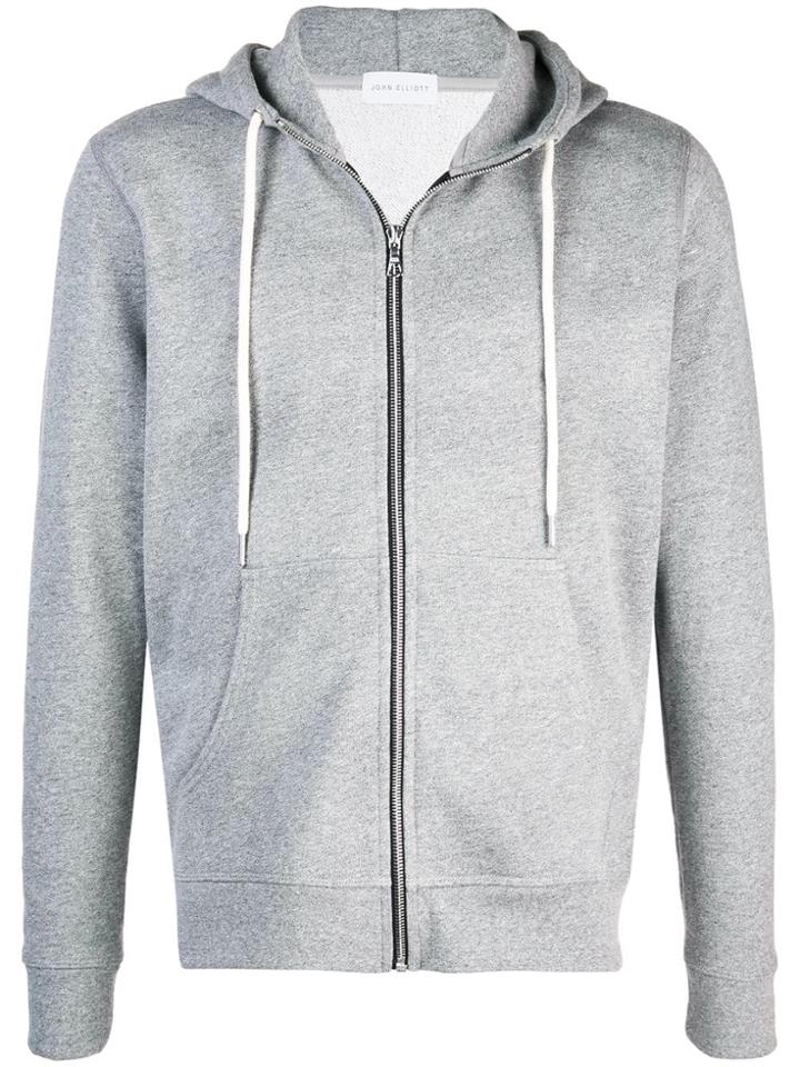 John Elliott Zipped Hoodie - Grey