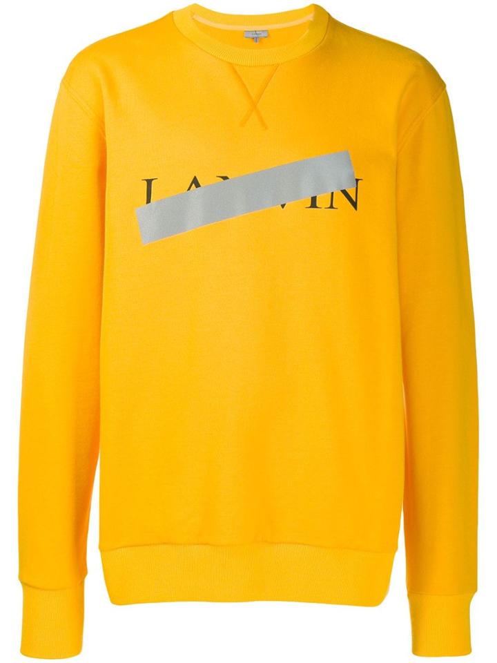 Lanvin Logo Print Sweatshirt - Yellow
