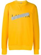 Lanvin Logo Print Sweatshirt - Yellow