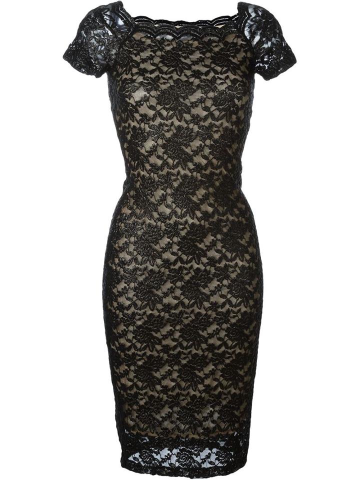 Plein Sud Floral Lace Fitted Dress