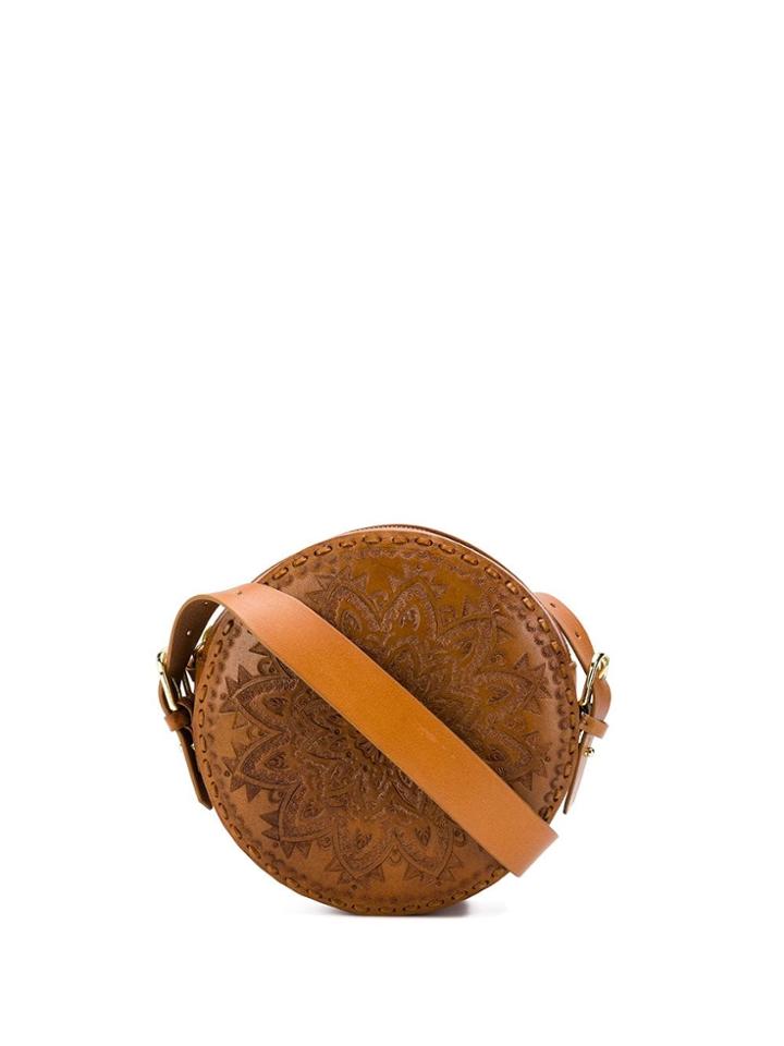 Antik Batik Kalai Round Bag - Brown
