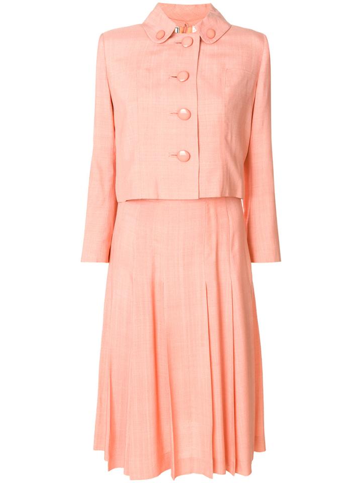 William Vintage Worth Pink Dress Suit - Pink & Purple