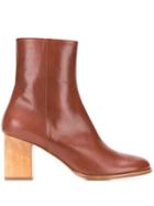 Christian Wijnants Leather Ankle Boots - Brown