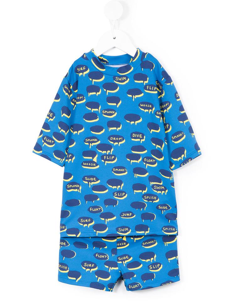 Stella Mccartney Kids Speech Bubble Swim Set, Toddler Boy's, Size: 3 Yrs, Blue