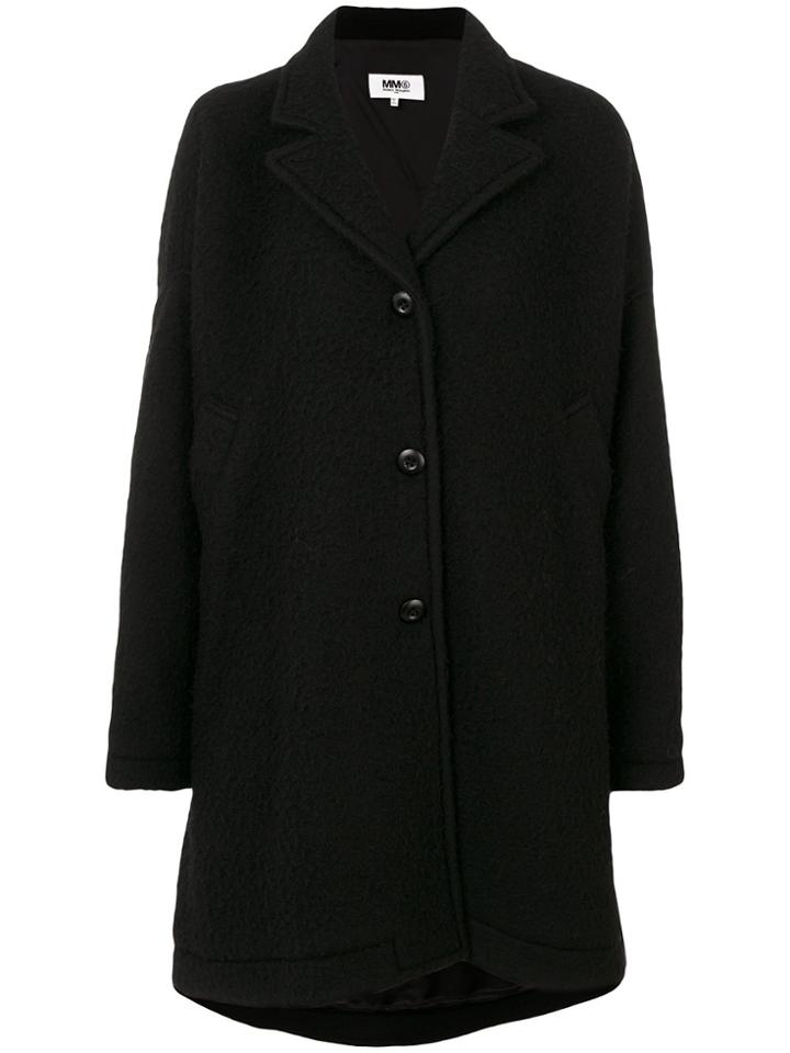 Mm6 Maison Margiela Oversized Coat - Black