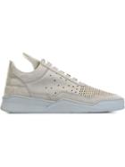 Filling Pieces Perforated Sneakers, Men's, Size: 39, Grey, Leather/rubber