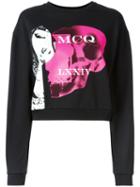 Mcq Alexander Mcqueen - Printed Sweatshirt - Women - Cotton - L, Black, Cotton
