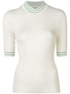Fendi Twisted Yarn Knit Top - White