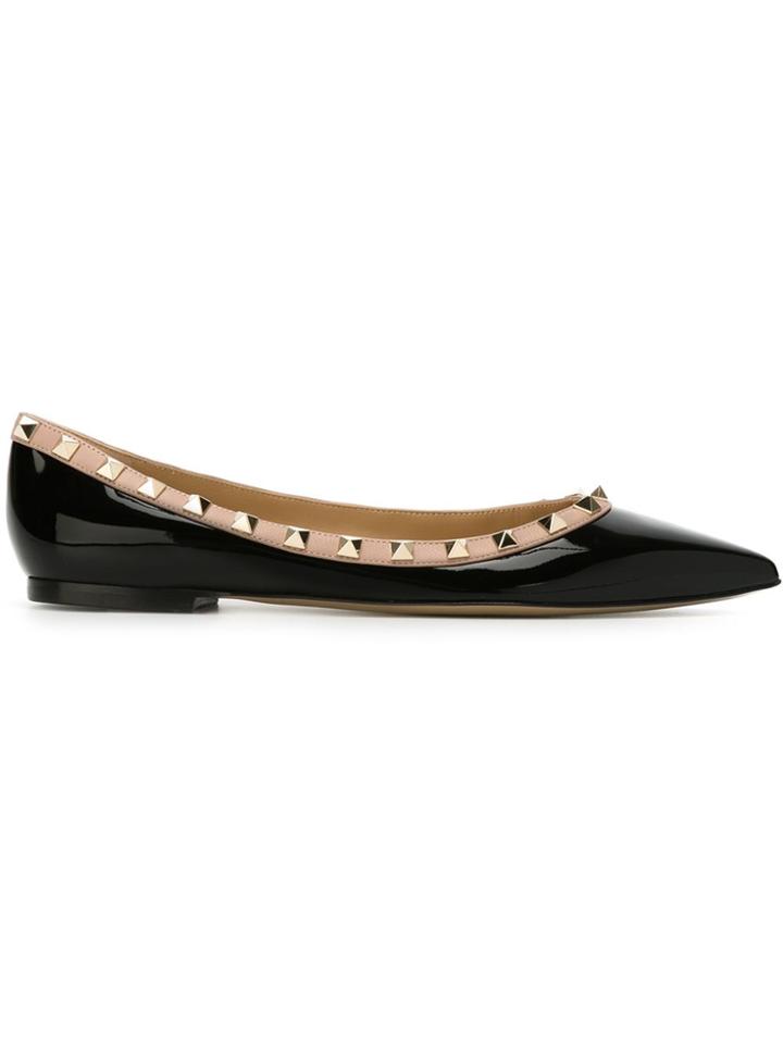 Valentino Valentino Garavani 'rockstud' Ballerinas - Black