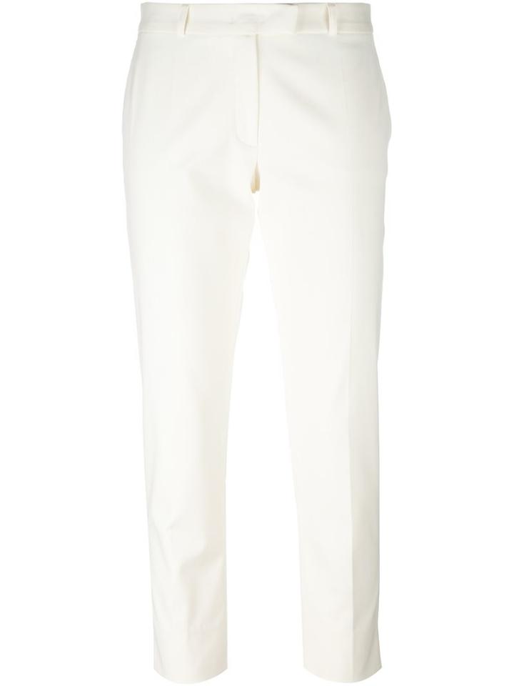 Joseph Cropped Trousers, Women's, Size: 38, White, Cotton/viscose/acetate/spandex/elastane