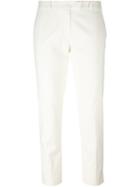 Joseph Cropped Trousers, Women's, Size: 38, White, Cotton/viscose/acetate/spandex/elastane