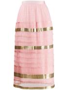 Temperley London Phantom Pleated Skirt - Pink