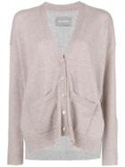 Zadig & Voltaire Cashmere Two-tone Cardigan - Pink & Purple